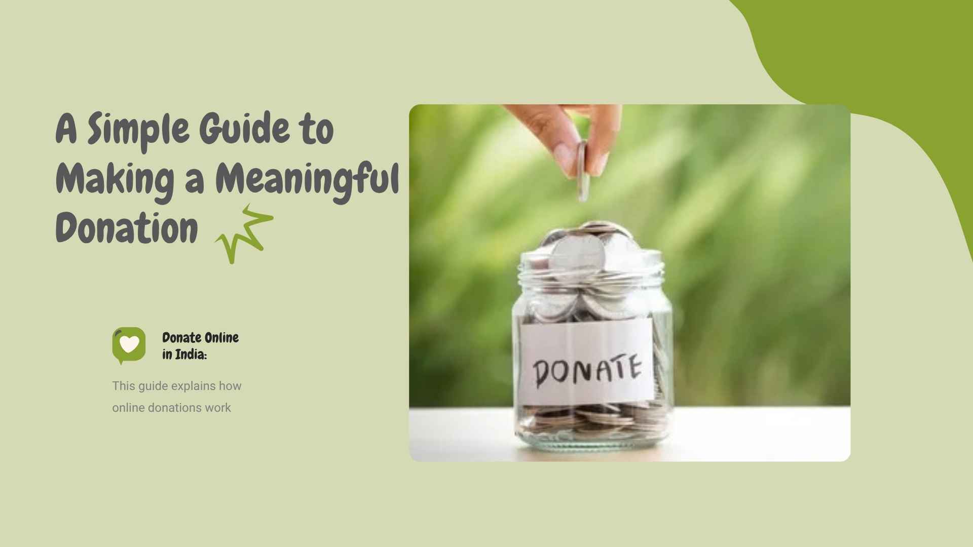 Donate Online in India